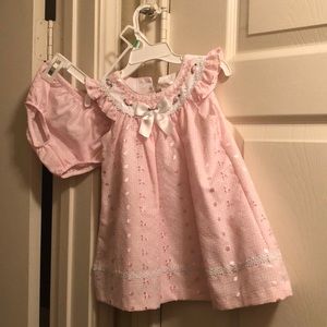 Bonnie Baby pink dress with bloomers